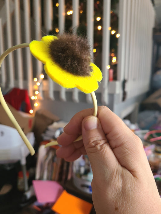 Sunflower Puffle Headband